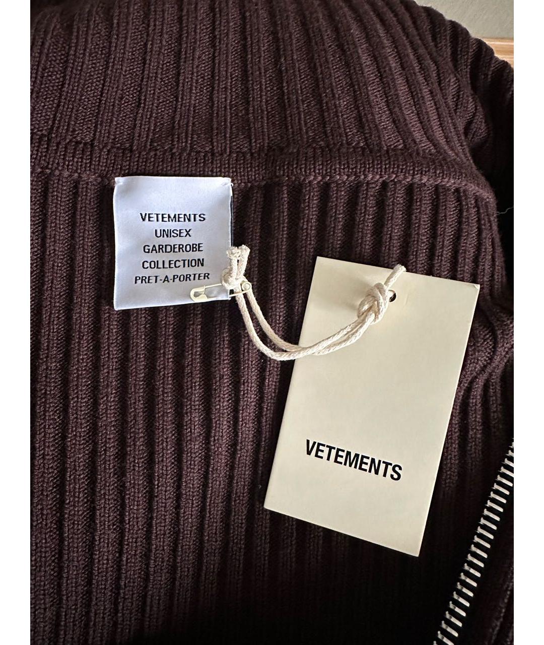 VETEMENTS Бордовый шерстяной джемпер / свитер, фото 3