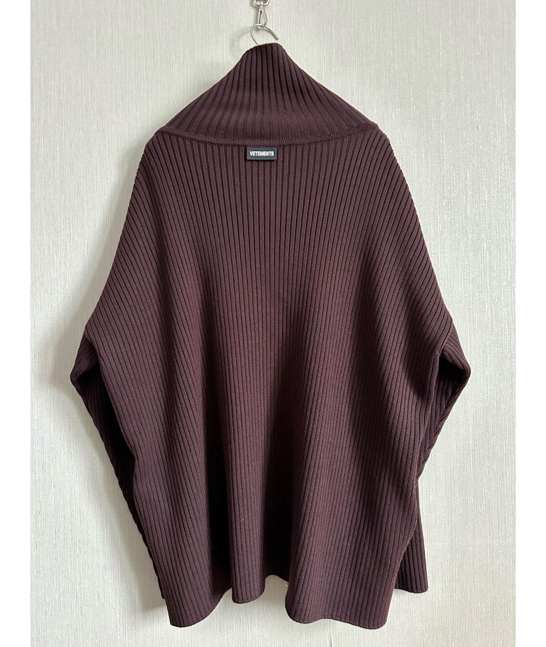 VETEMENTS Бордовый шерстяной джемпер / свитер, фото 2