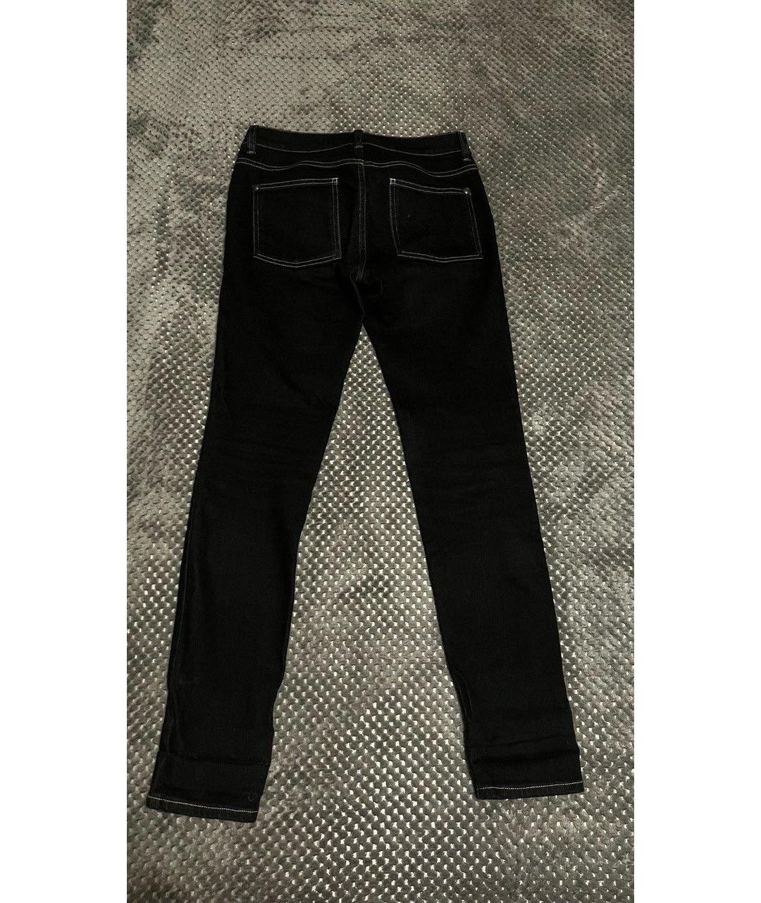 CHANEL PRE-OWNED Черные хлопковые прямые джинсы, фото 7