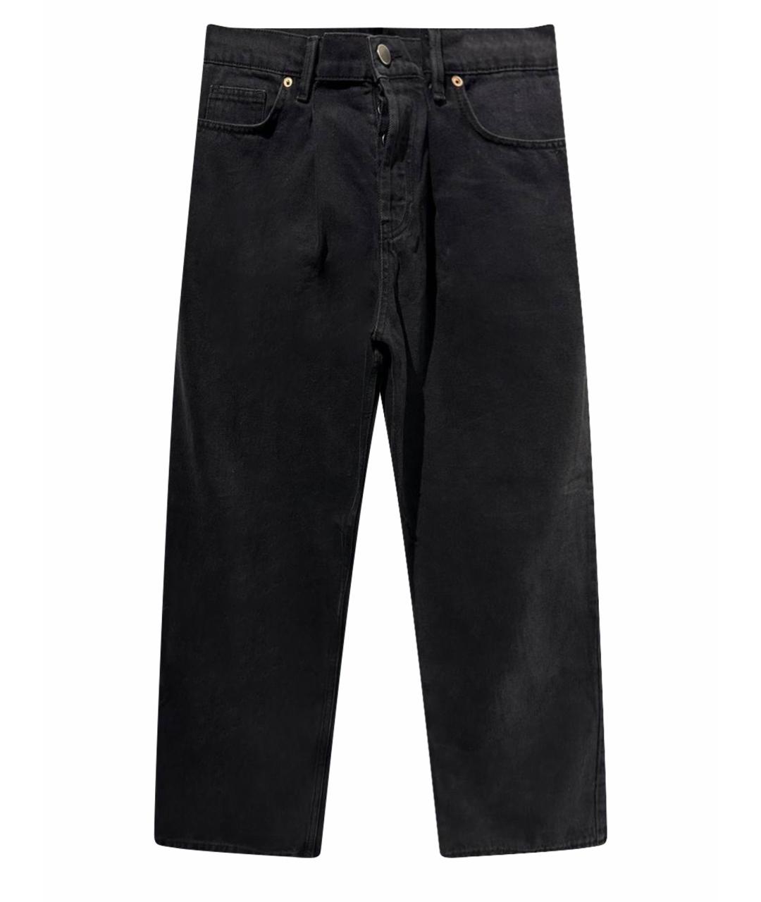 RAEY Черные хлопковые прямые джинсы, фото 1