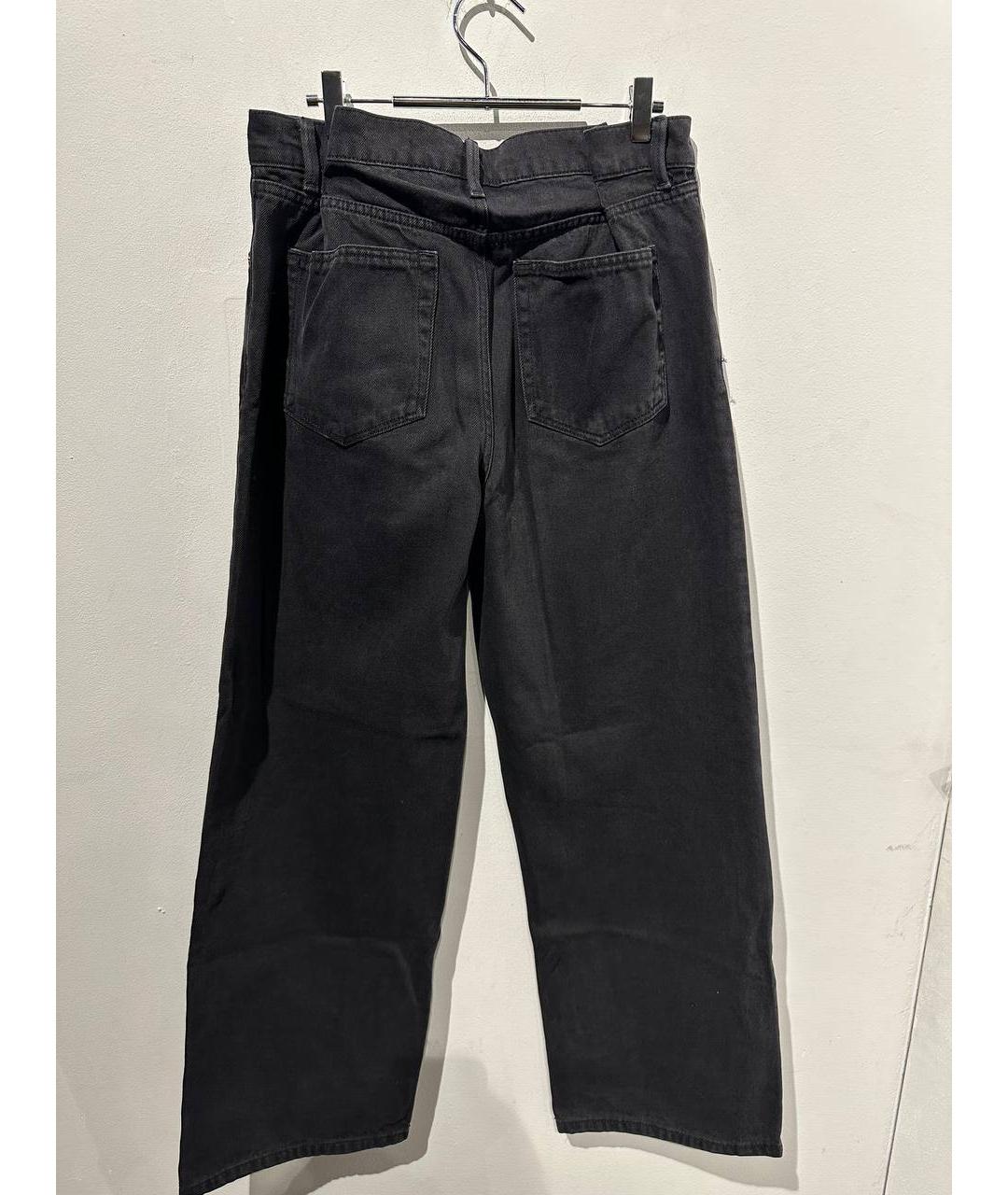 RAEY Черные хлопковые прямые джинсы, фото 2