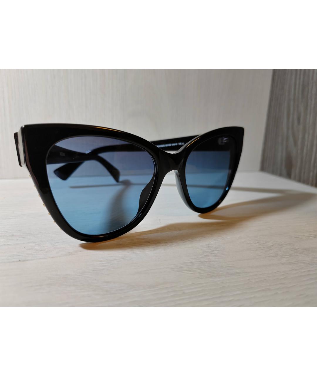 MOSCHINO Черные пластиковые солнцезащитные очки, фото 6