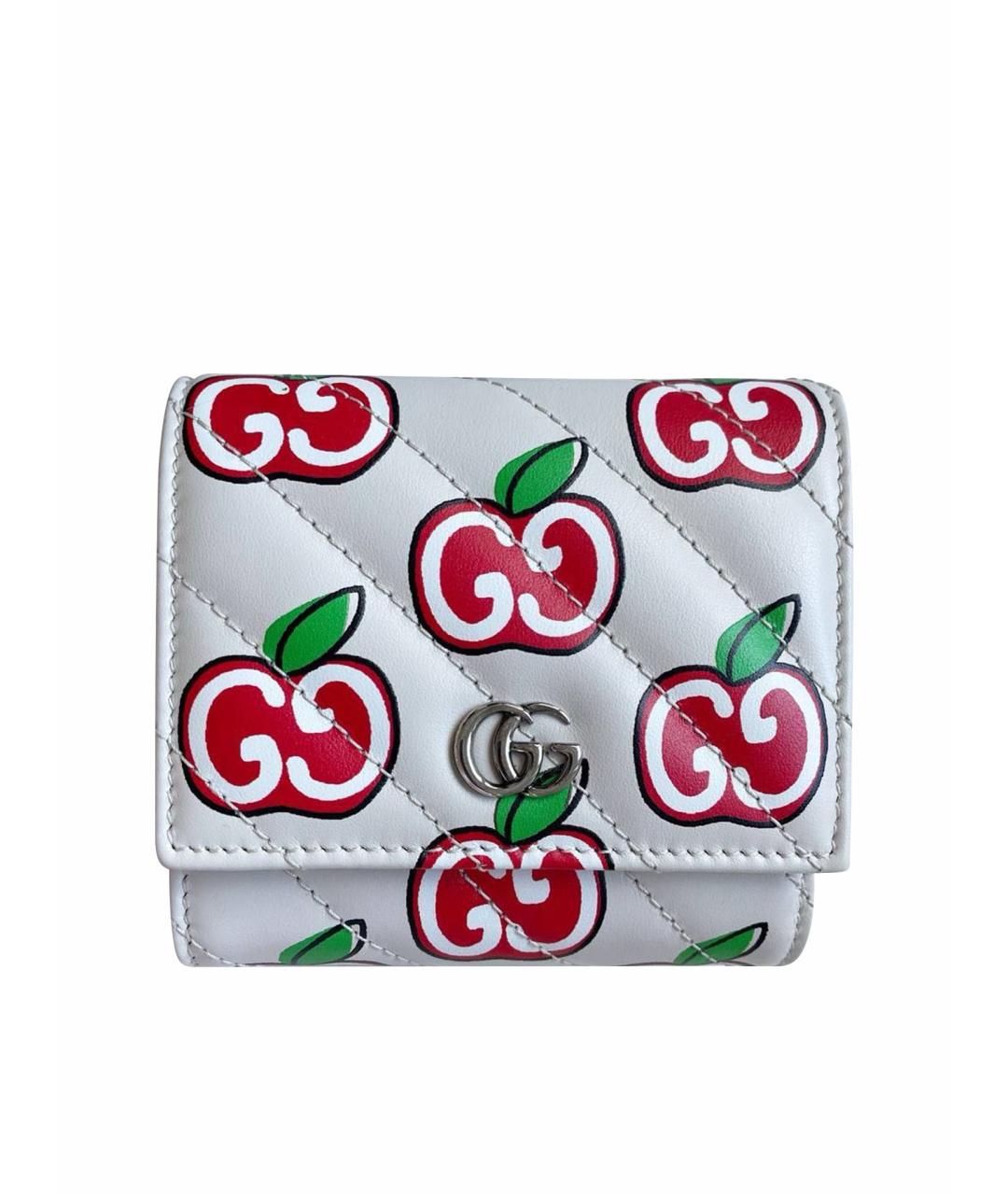 GUCCI Белый кожаный кошелек, фото 1