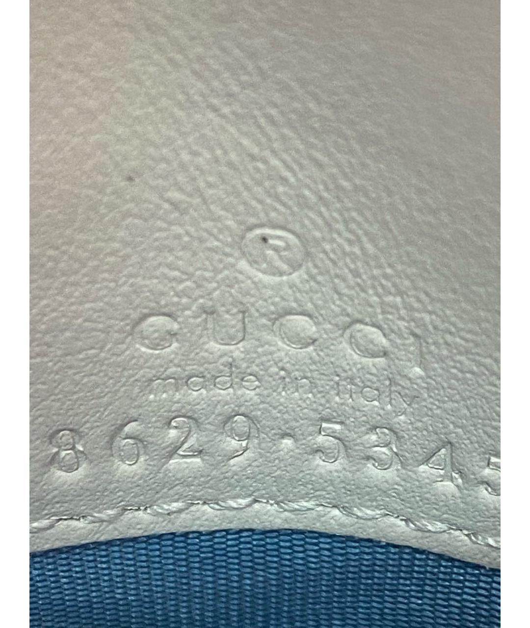 GUCCI Белый кожаный кошелек, фото 5
