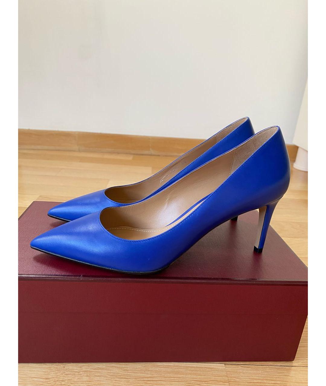 BALLY Синие кожаные туфли, фото 6