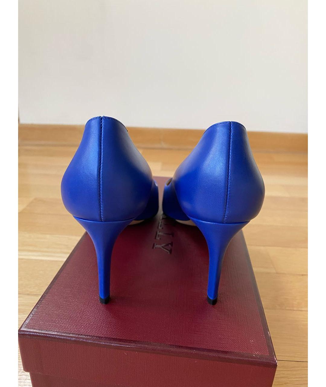 BALLY Синие кожаные туфли, фото 4
