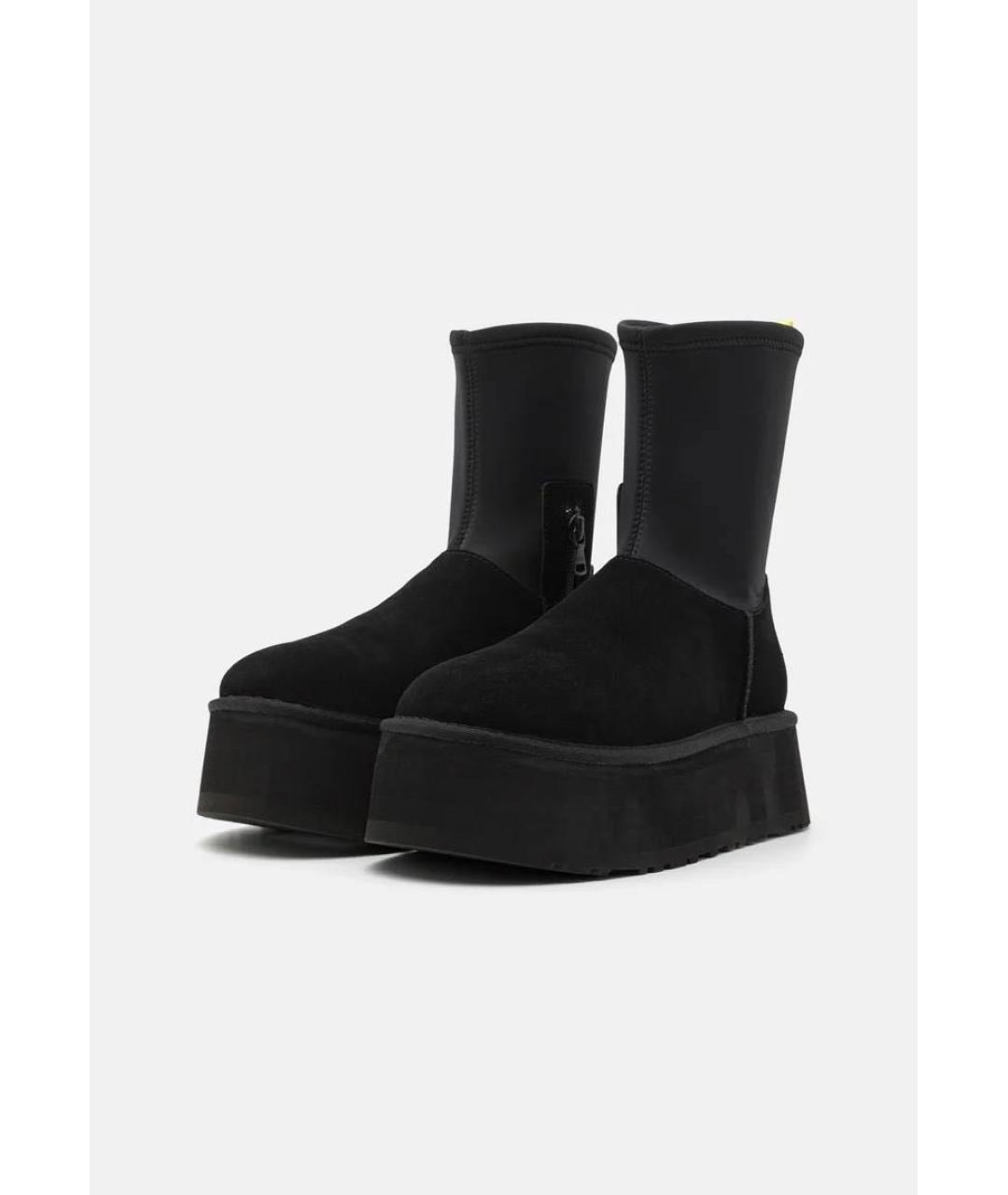 UGG AUSTRALIA Черные замшевые ботинки, фото 3