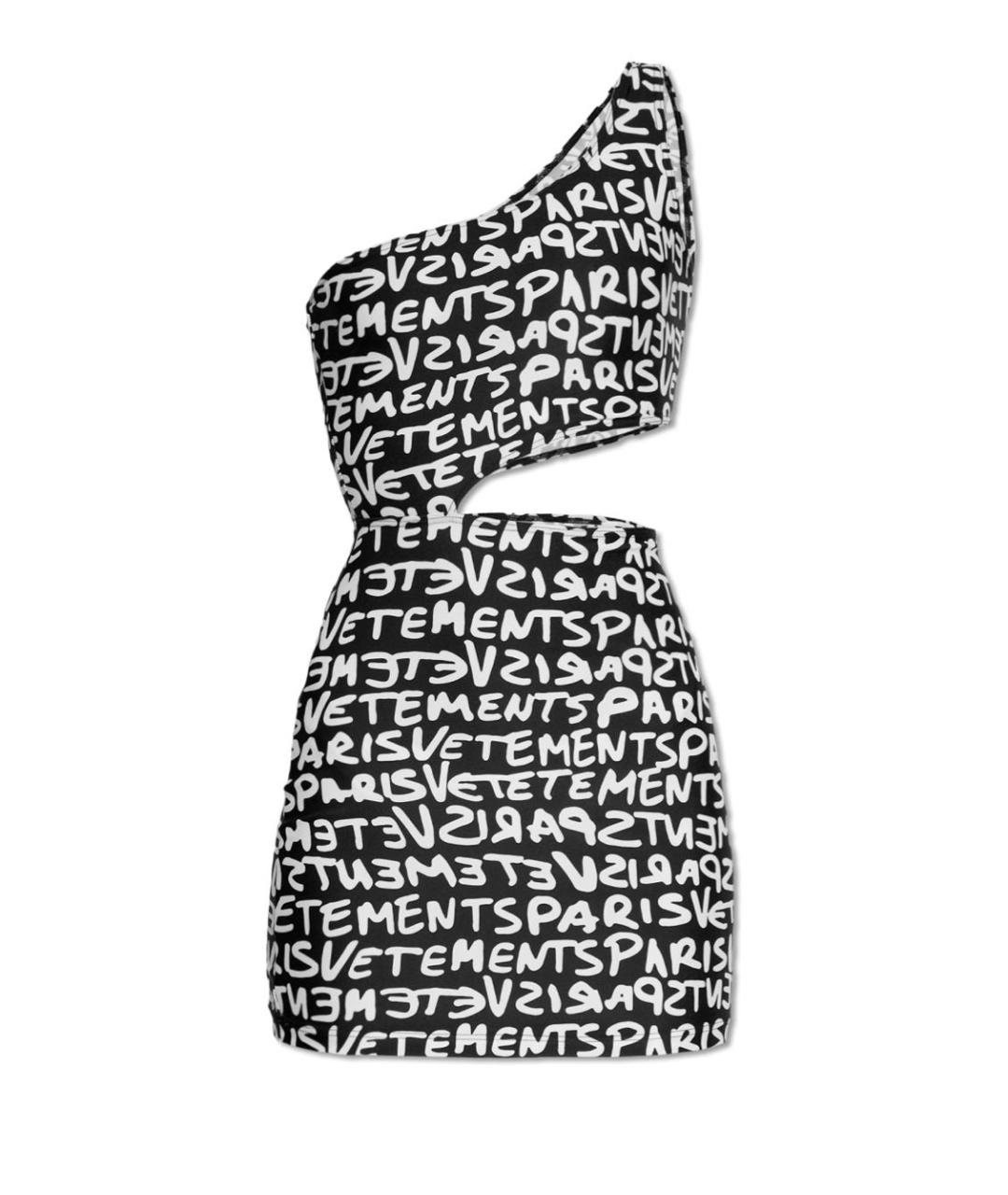 VETEMENTS Черное полиамидовое платье, фото 1