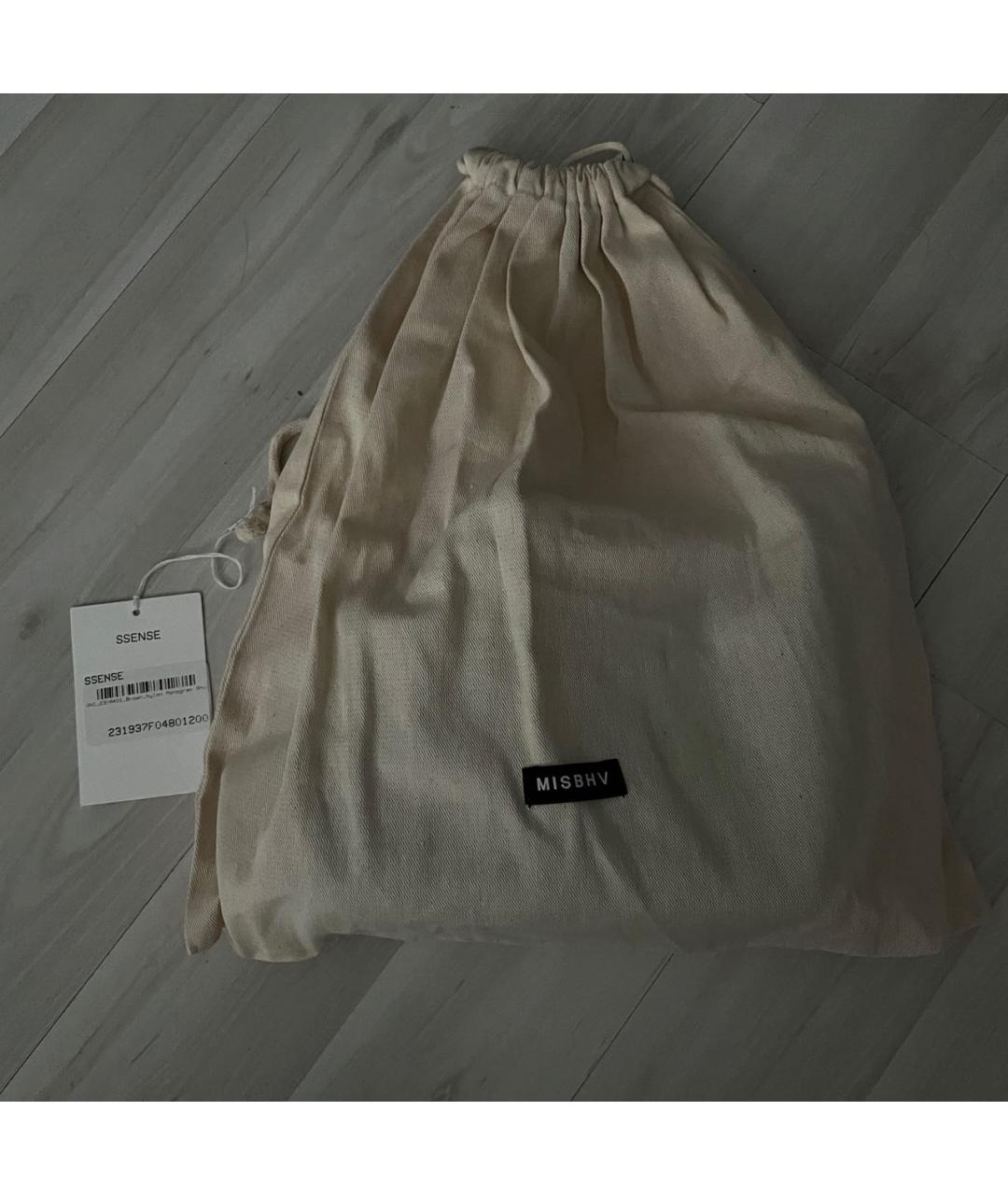 MISBHV Коричневая кожаная сумка с короткими ручками, фото 7