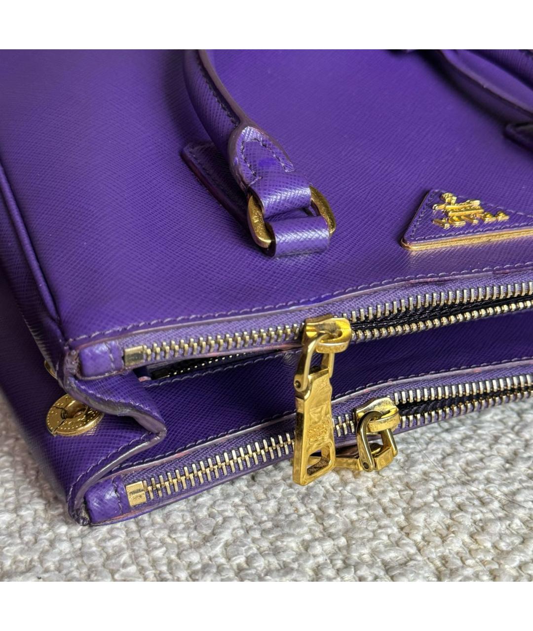 PRADA Фиолетовая кожаная сумка через плечо, фото 8