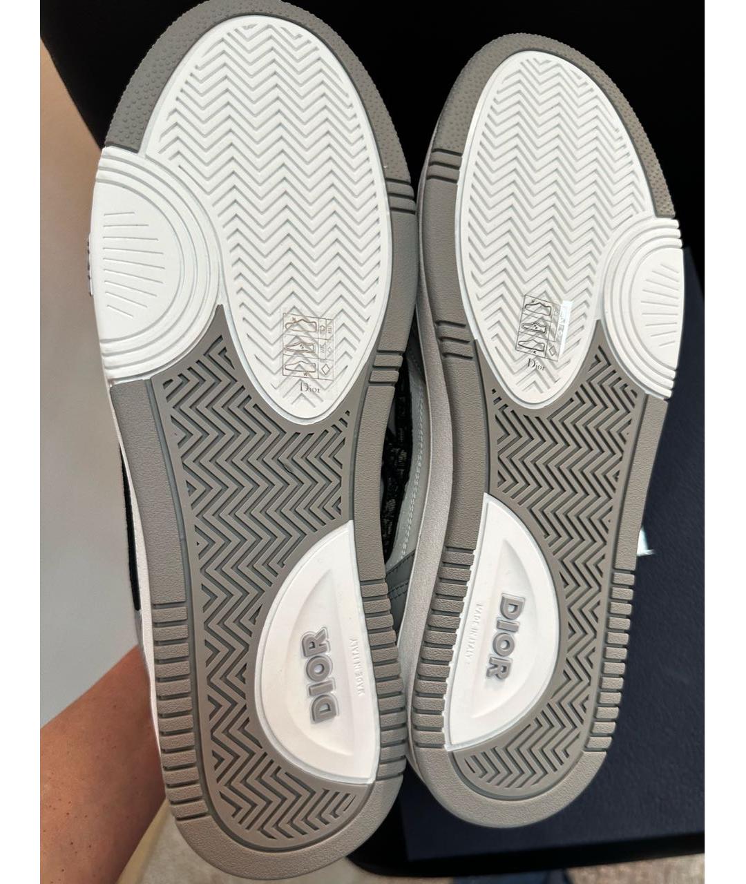CHRISTIAN DIOR Белые кожаные высокие кроссовки / кеды, фото 5