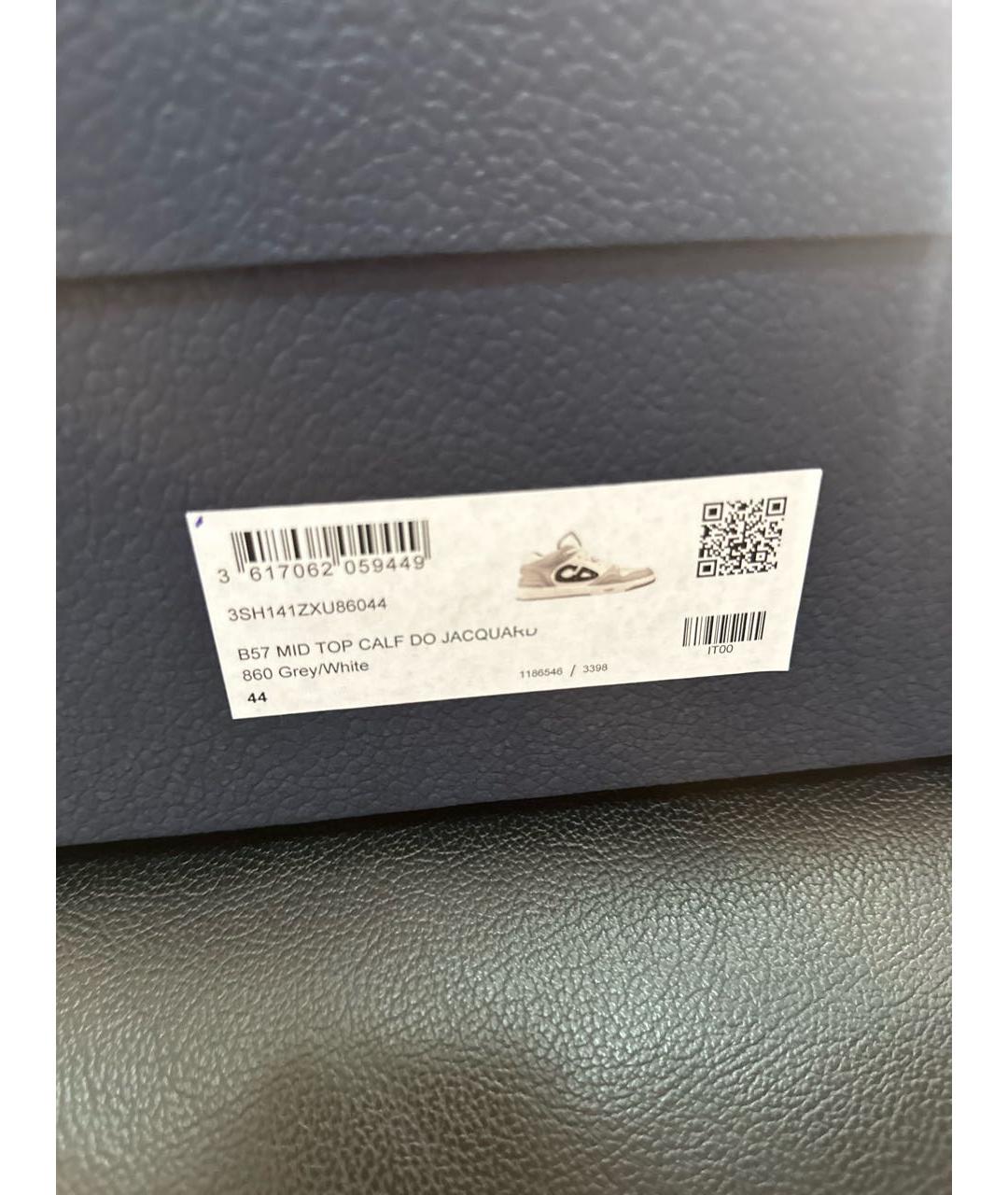 CHRISTIAN DIOR Белые кожаные высокие кроссовки / кеды, фото 6