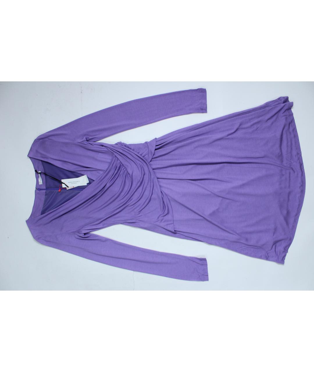 VERSACE Фиолетовое вискозное вечернее платье, фото 5