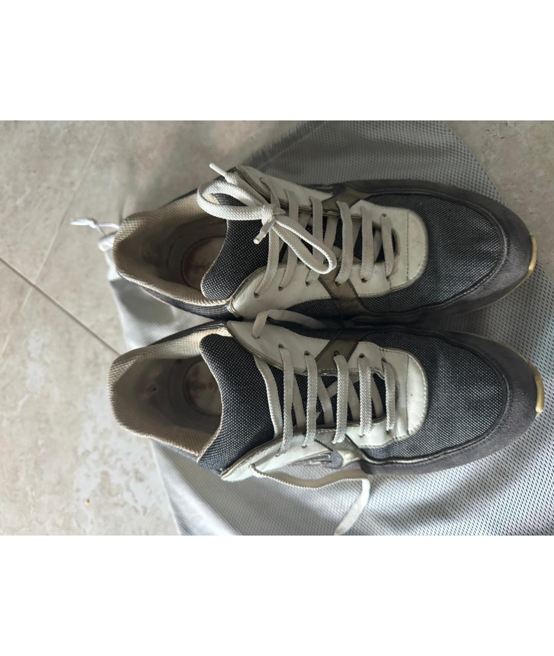 CHANEL PRE-OWNED Белые кожаные кроссовки, фото 2