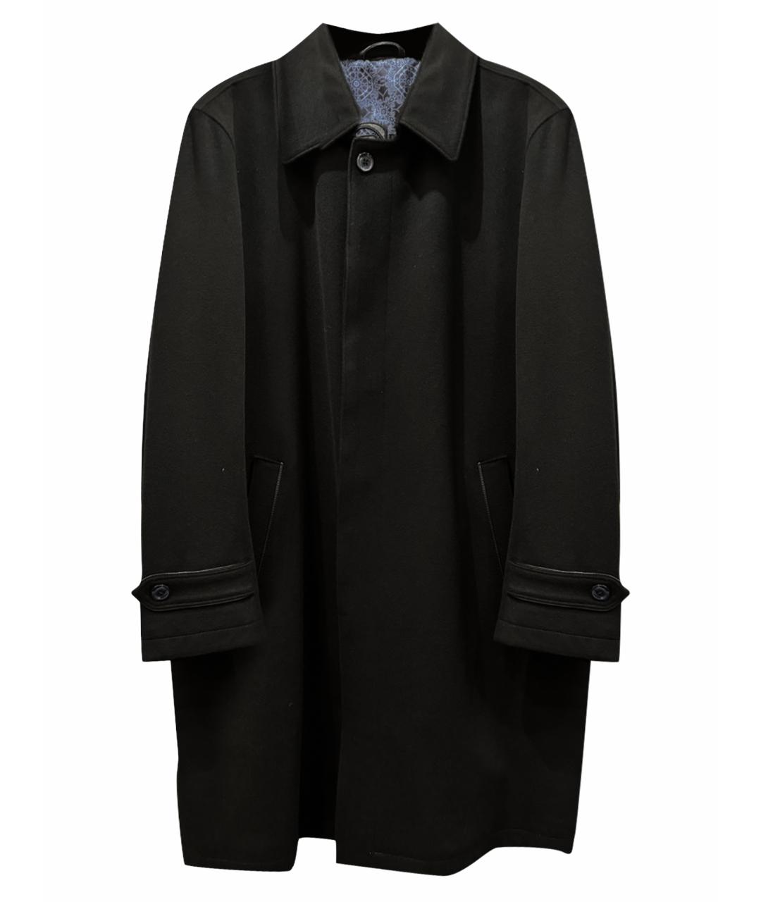 STEFANO RICCI Черное кашемировое пальто, фото 1