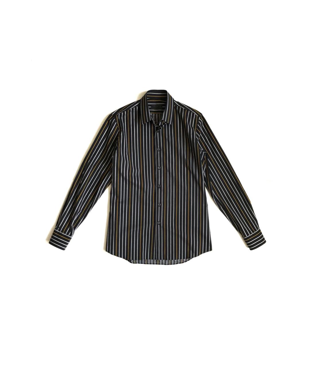 PRADA Черная хлопковая классическая рубашка, фото 1