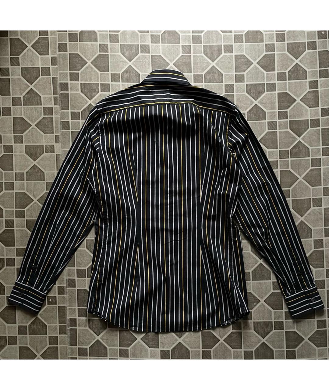 PRADA Черная хлопковая классическая рубашка, фото 7