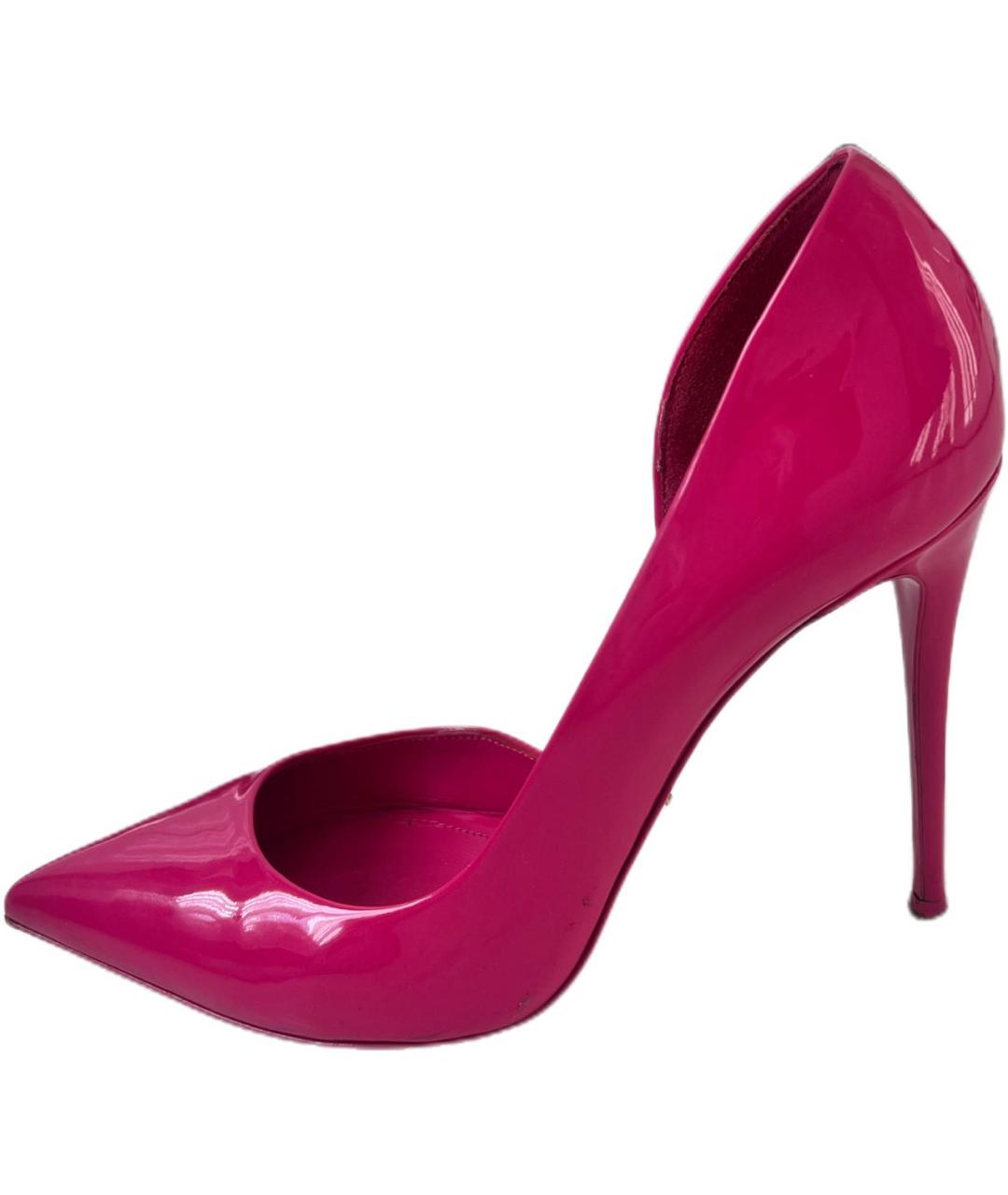 DOLCE&GABBANA Розовые туфли из лакированной кожи, фото 9