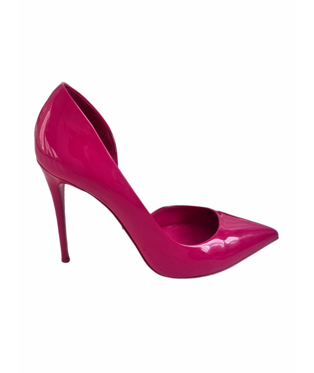 DOLCE&GABBANA Розовые туфли из лакированной кожи, фото 1