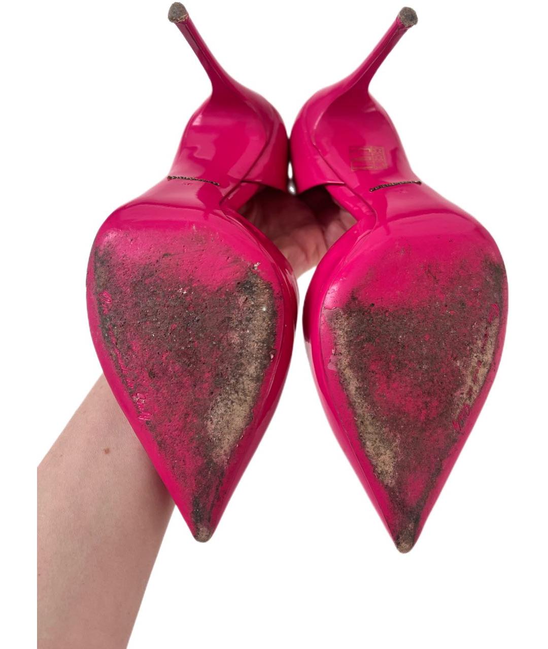 DOLCE&GABBANA Розовые туфли из лакированной кожи, фото 6