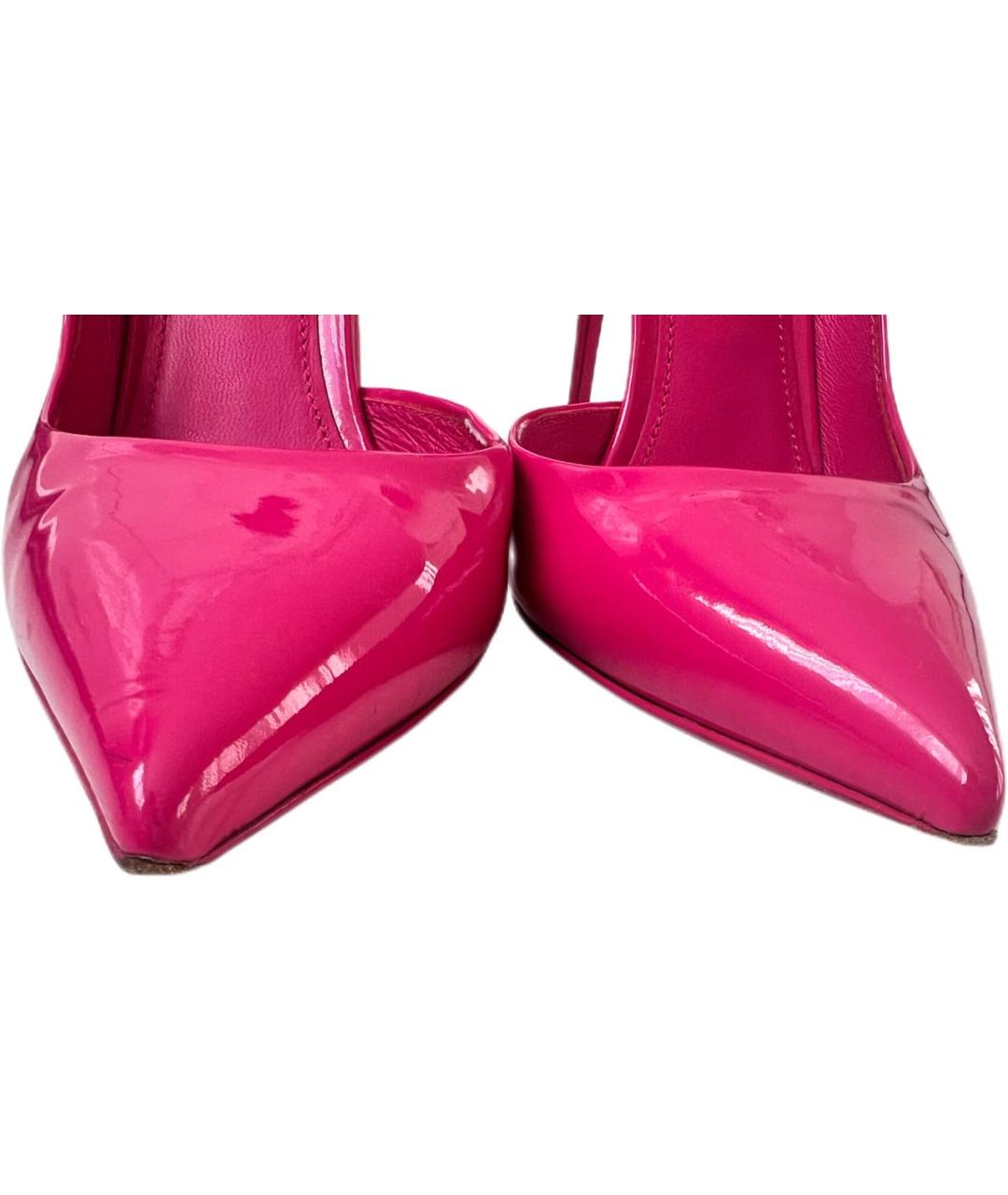 DOLCE&GABBANA Розовые туфли из лакированной кожи, фото 8