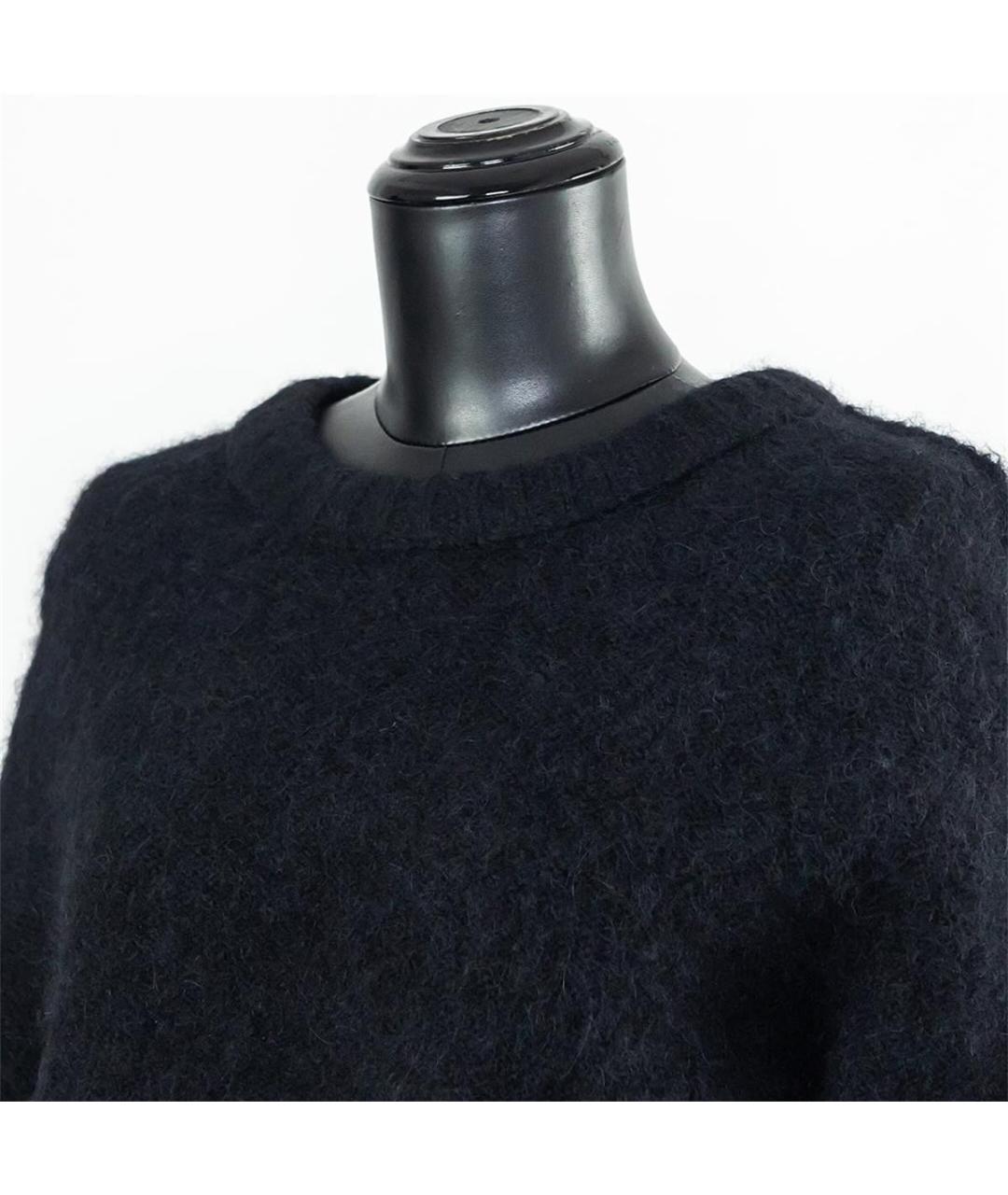 HELMUT LANG Черный шерстяной джемпер / свитер, фото 2