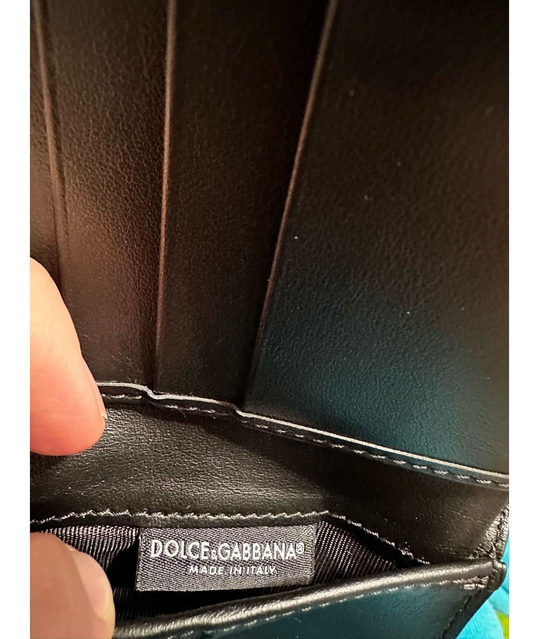 DOLCE&GABBANA Черный кошелек, фото 4