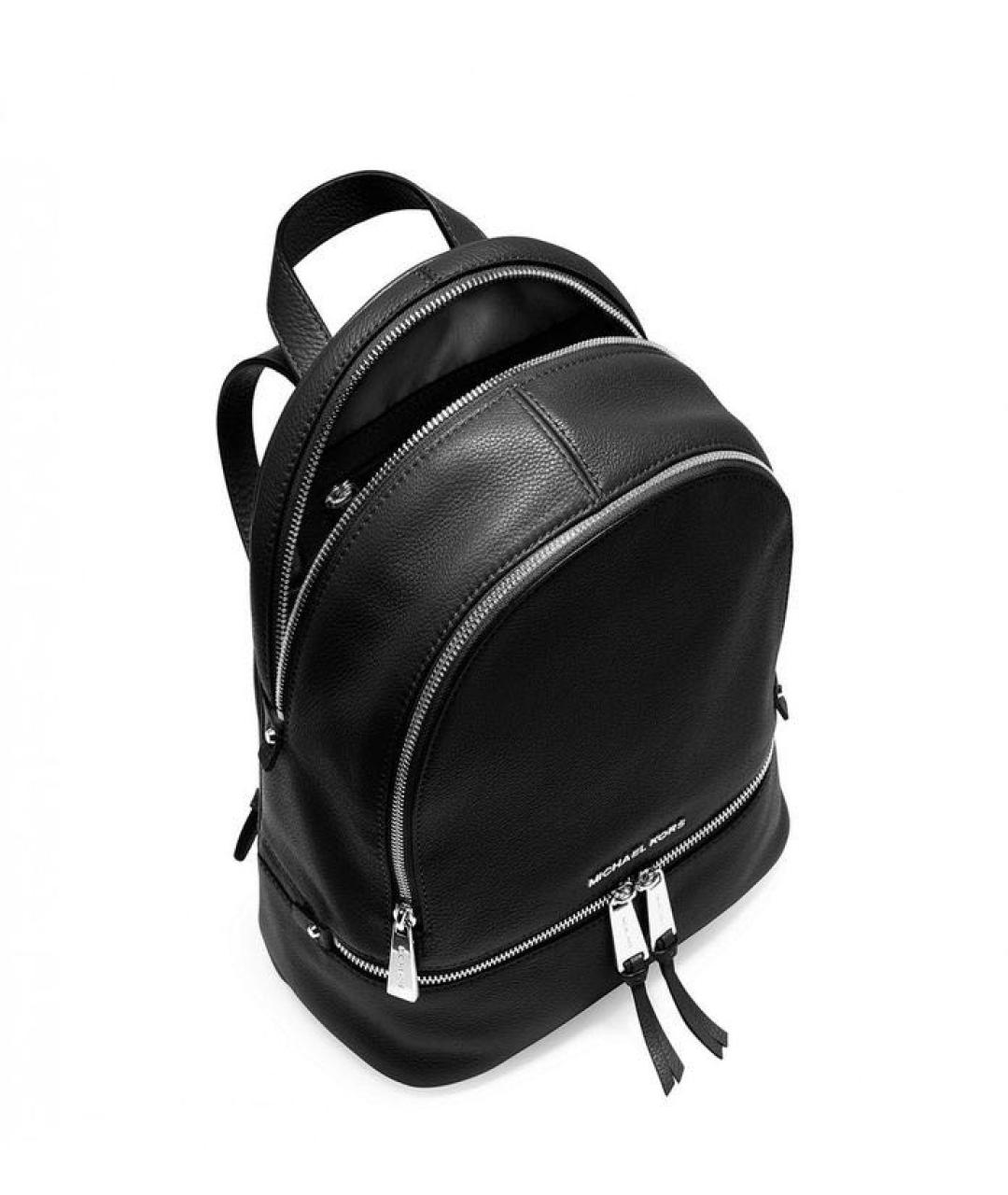 MICHAEL KORS Черный кожаный рюкзак, фото 6