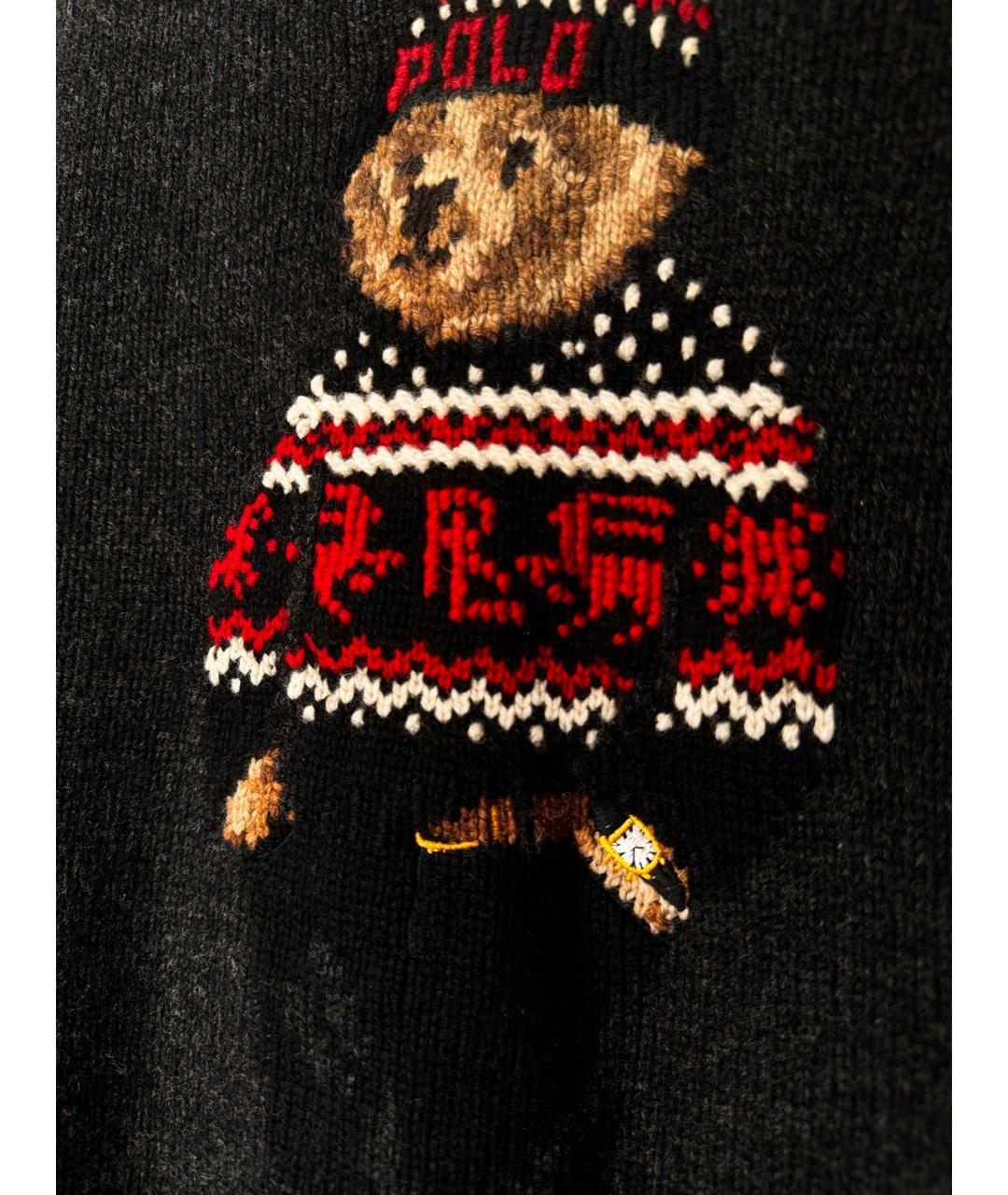 POLO RALPH LAUREN Антрацитовый кашемировый джемпер / свитер, фото 4