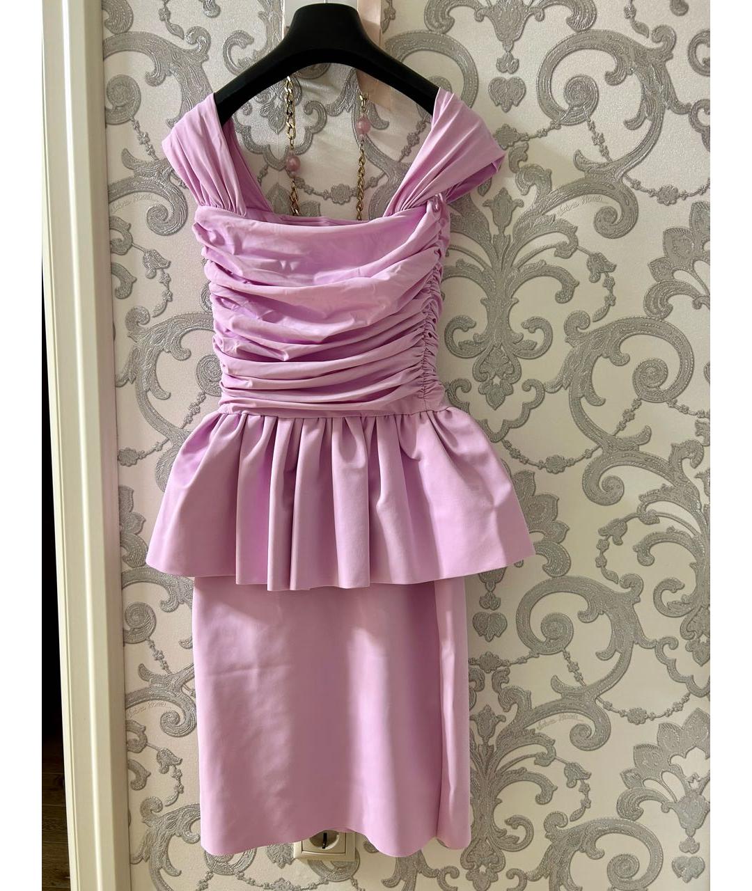 LE PETITE ROBE DI CHIARA BONI Розовое полиамидовое коктейльное платье, фото 2