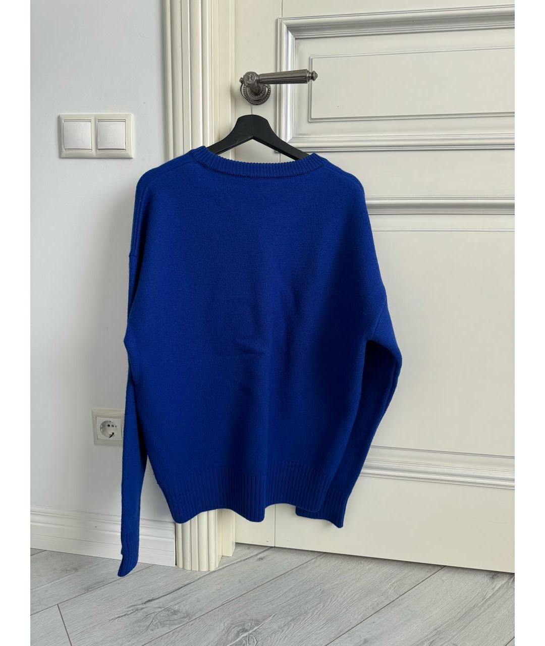 AMI ALEXANDRE MATTIUSSI Синий шерстяной джемпер / свитер, фото 2
