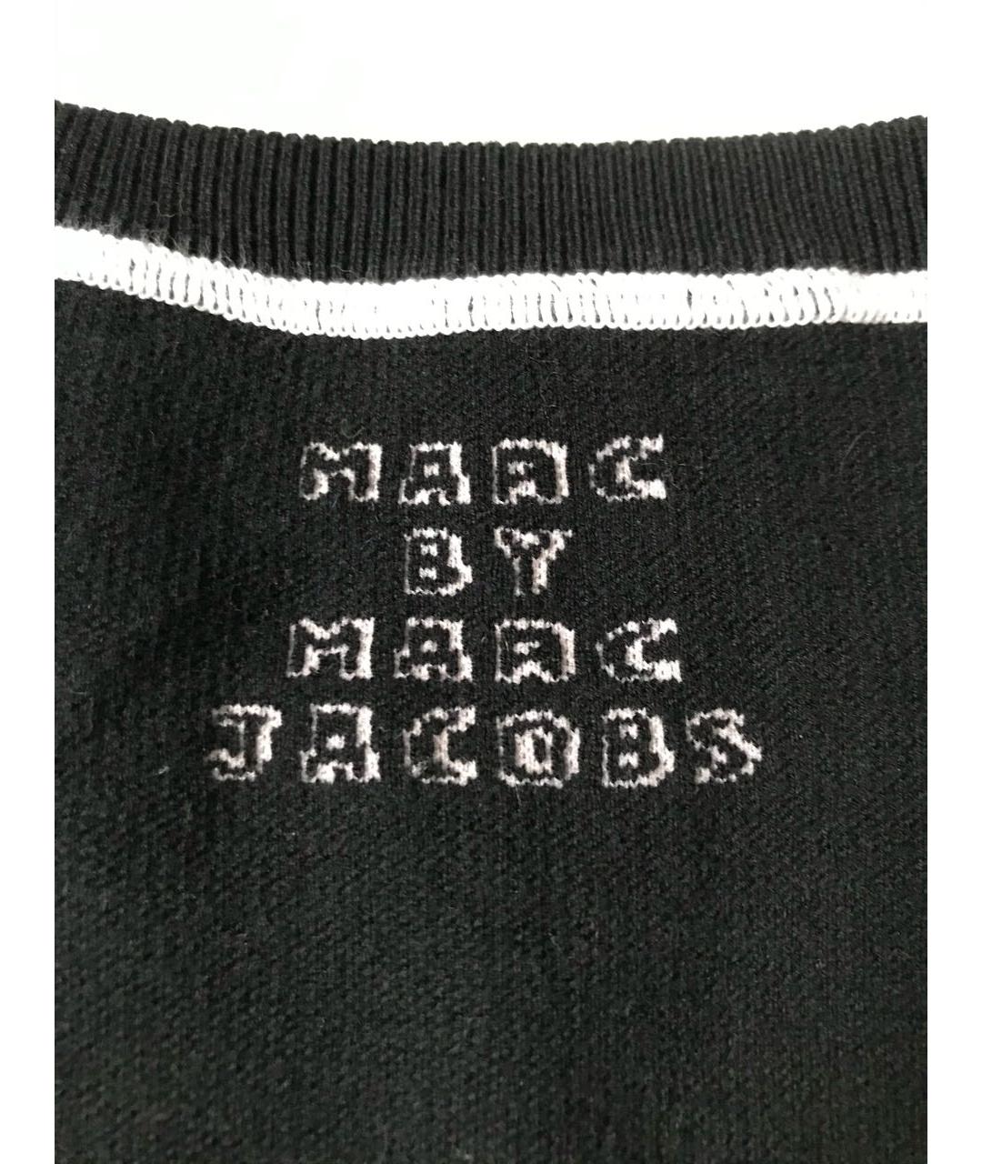 MARC BY MARC JACOBS Черный хлопковый джемпер / свитер, фото 4