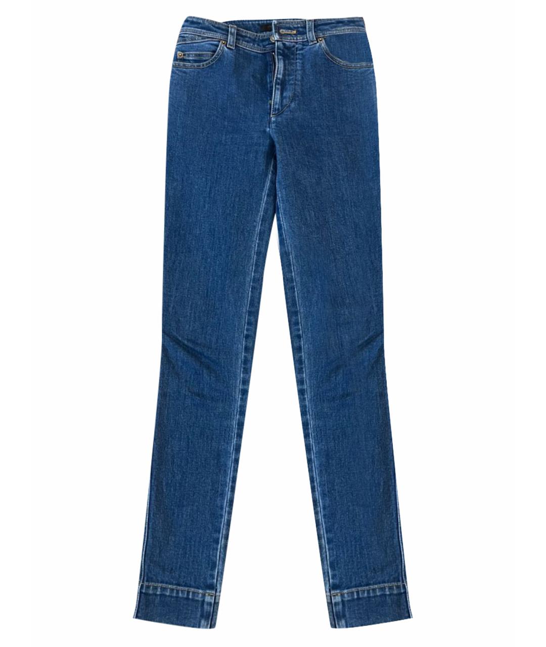 LOUIS VUITTON PRE-OWNED Синие хлопковые джинсы слим, фото 1