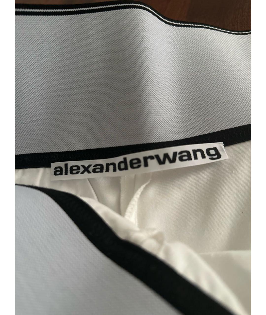 ALEXANDER WANG Белые хлопковые шорты, фото 4