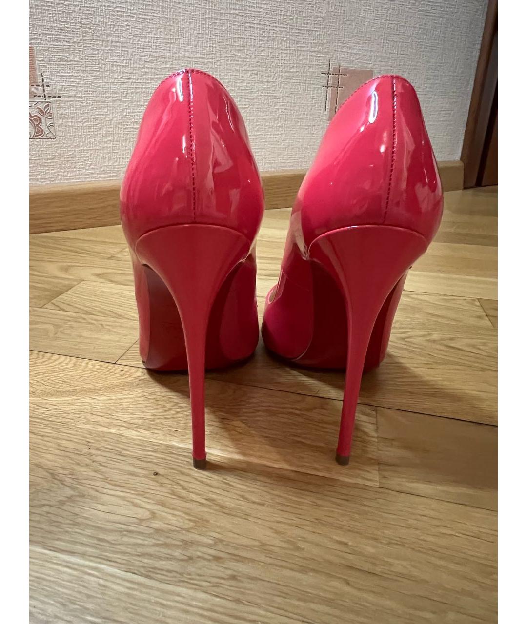 CHRISTIAN LOUBOUTIN Розовые туфли из лакированной кожи, фото 3