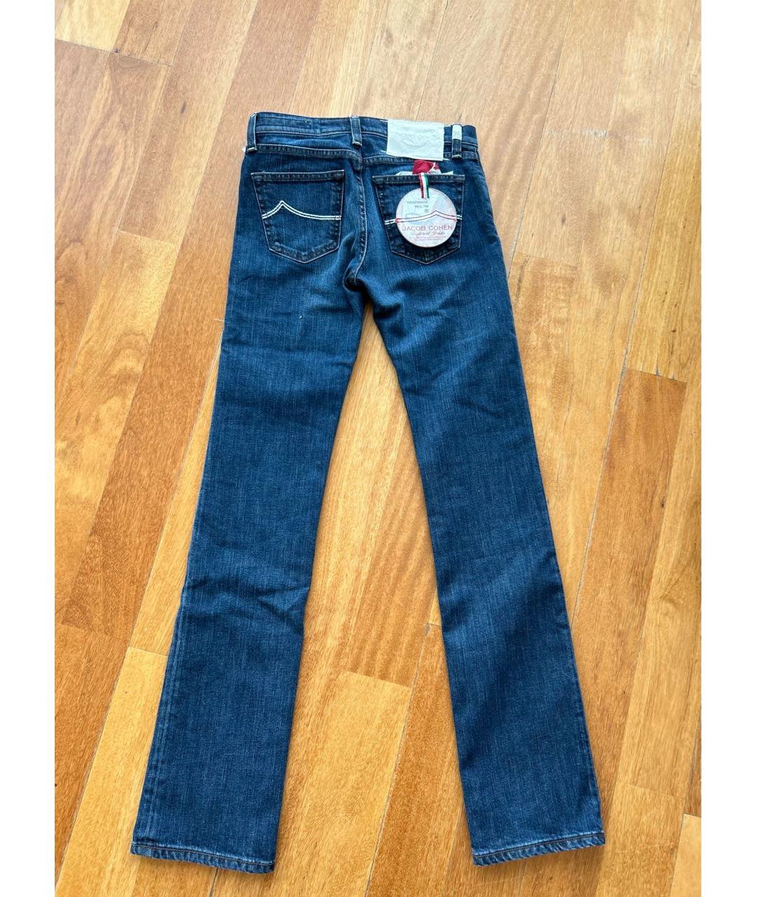 JACOB COHEN Синие прямые джинсы, фото 2
