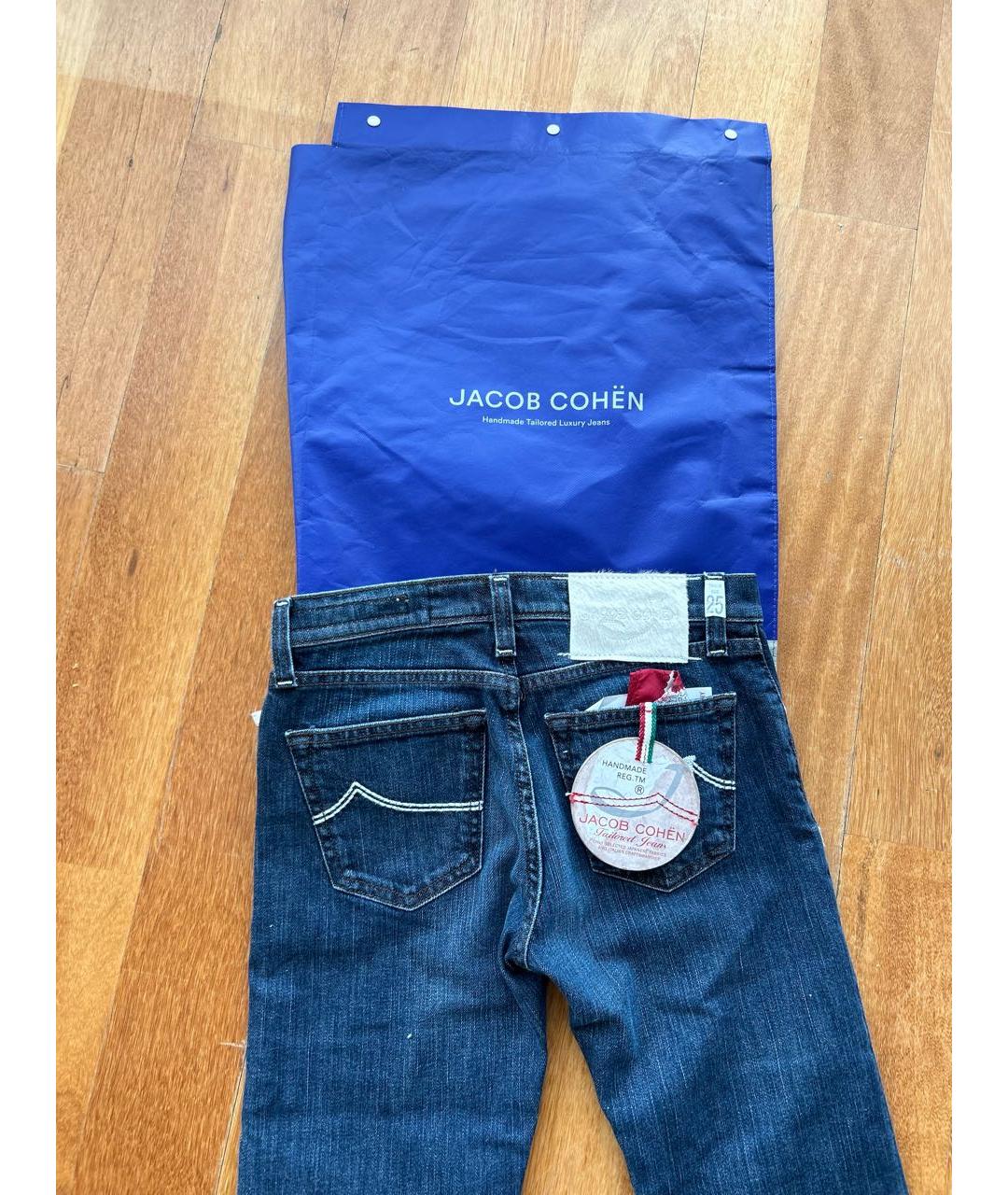JACOB COHEN Синие прямые джинсы, фото 6