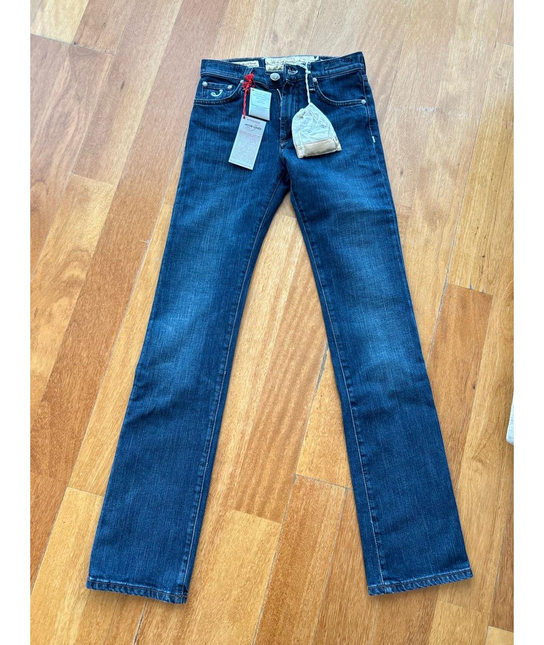JACOB COHEN Синие прямые джинсы, фото 7