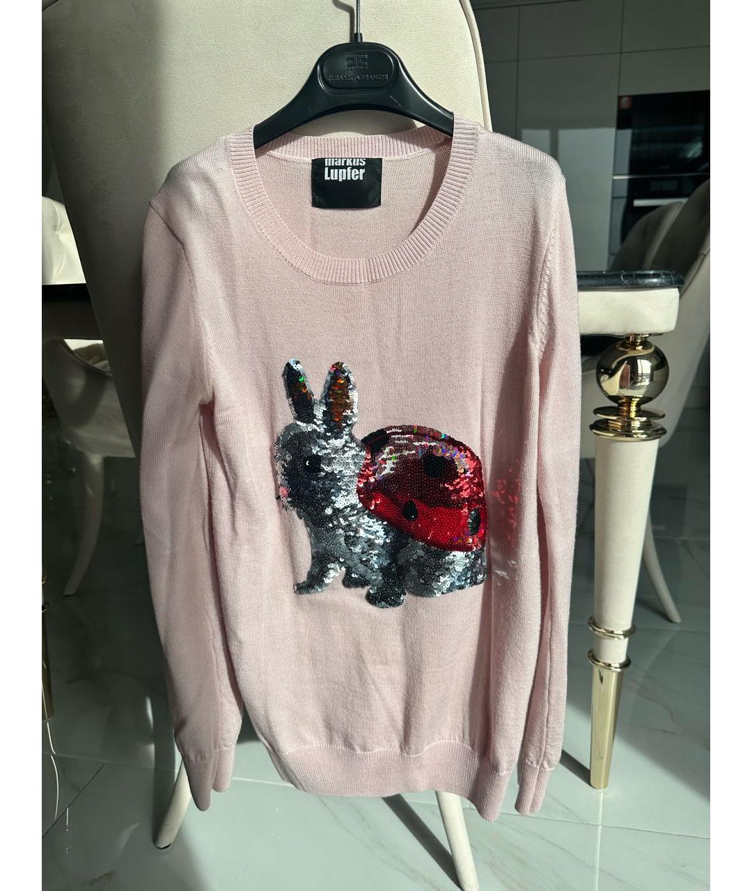 MARKUS LUPFER Розовый шерстяной джемпер / свитер, фото 7