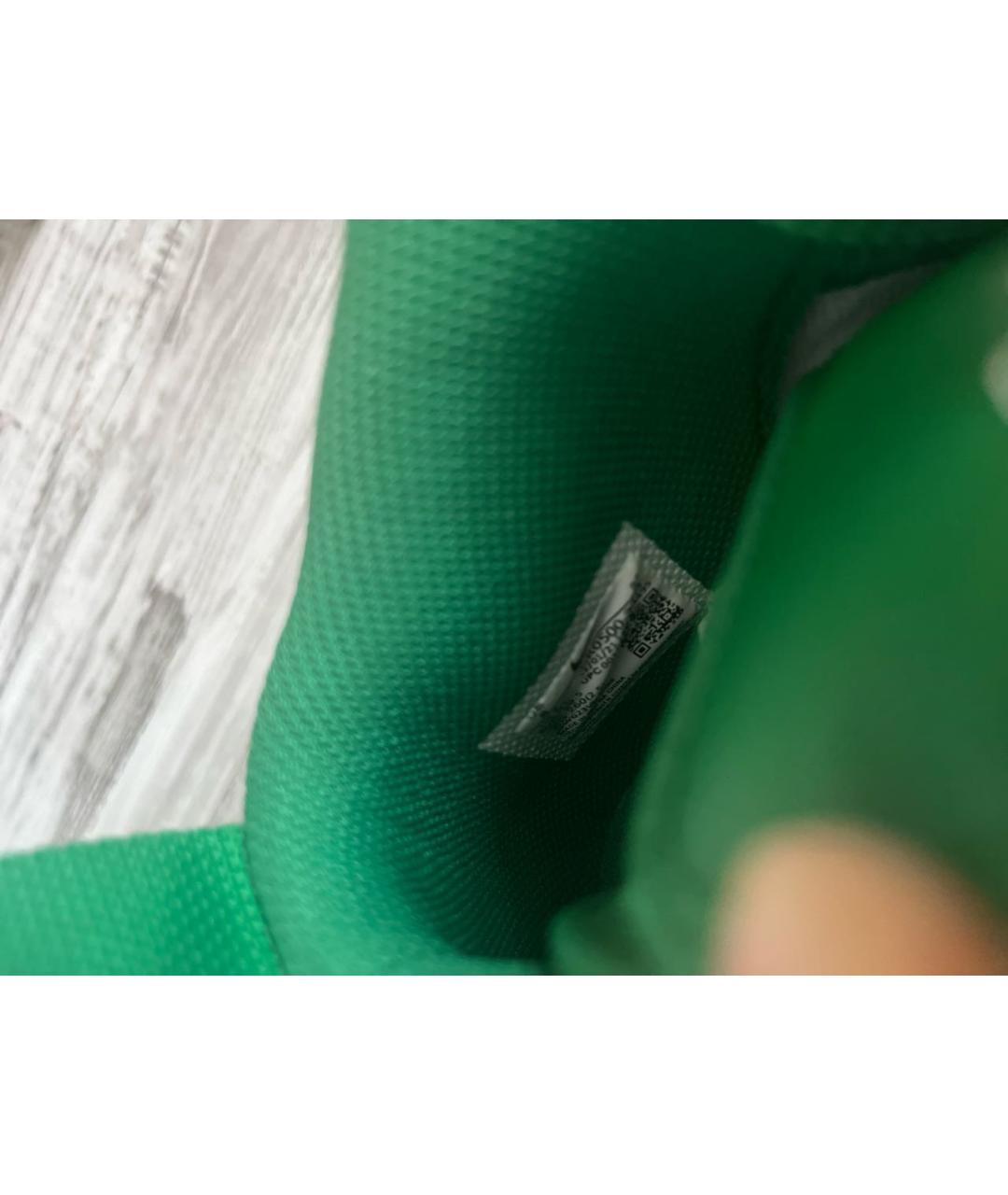 NIKE X OFF-WHITE Зеленые кожаные высокие кроссовки / кеды, фото 5