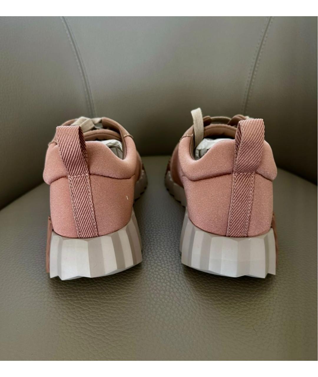 HERMES PRE-OWNED Розовые замшевые кроссовки, фото 4