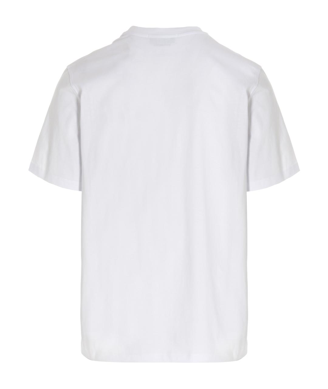 MSGM Белая хлопковая футболка, фото 2