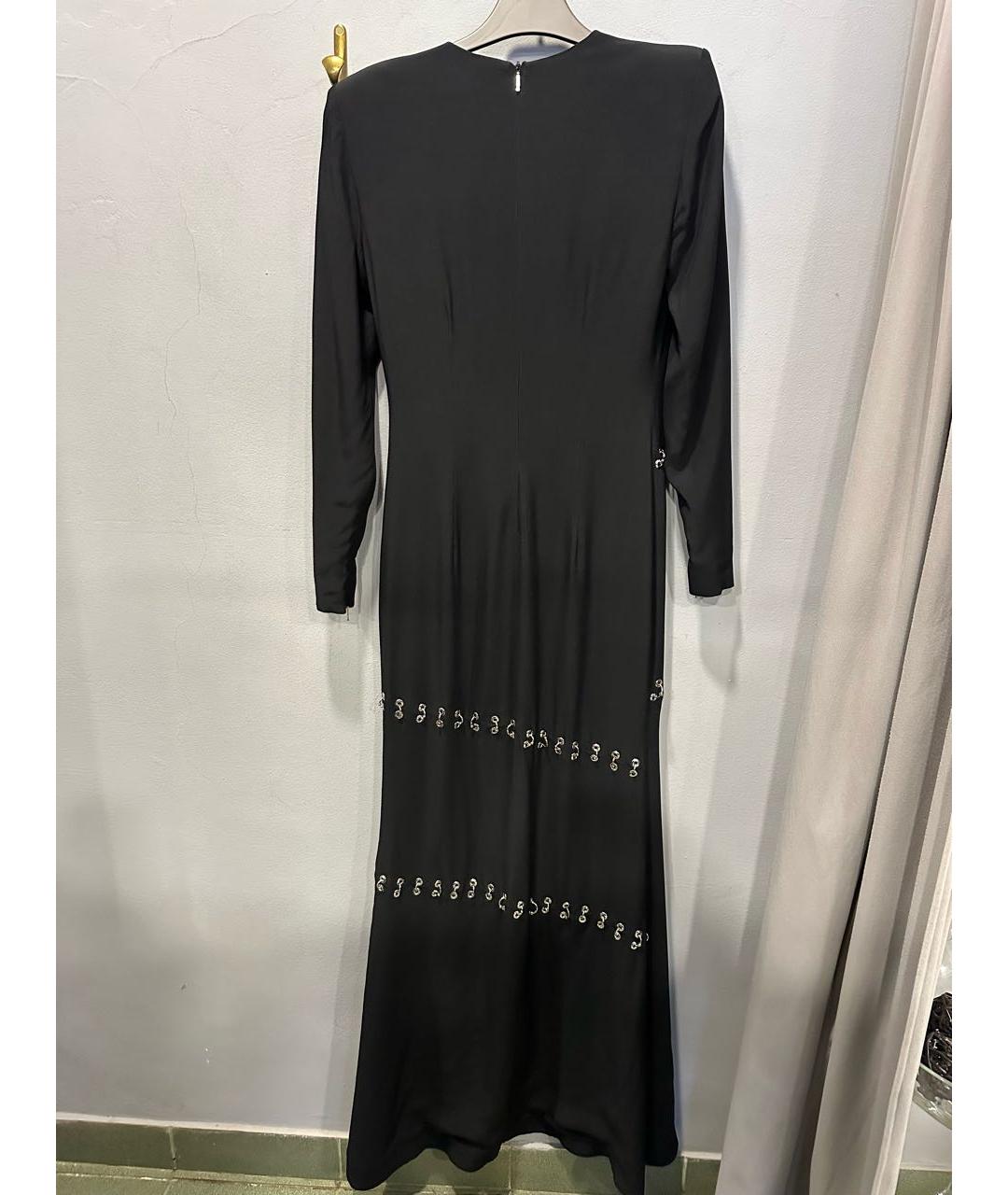 JOHN RICHMOND Черное вискозное вечернее платье, фото 3