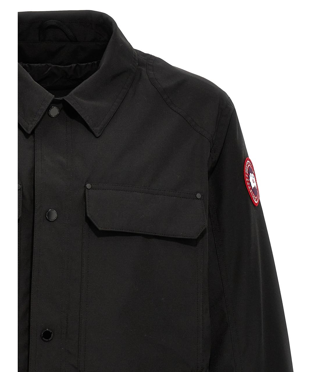 CANADA GOOSE Черная полиэстеровая куртка, фото 3
