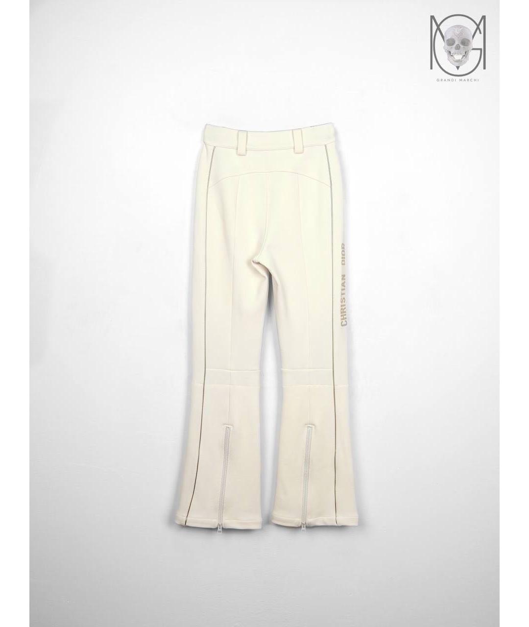 CHRISTIAN DIOR PRE-OWNED Белые полиэстеровые спортивные брюки и шорты, фото 2