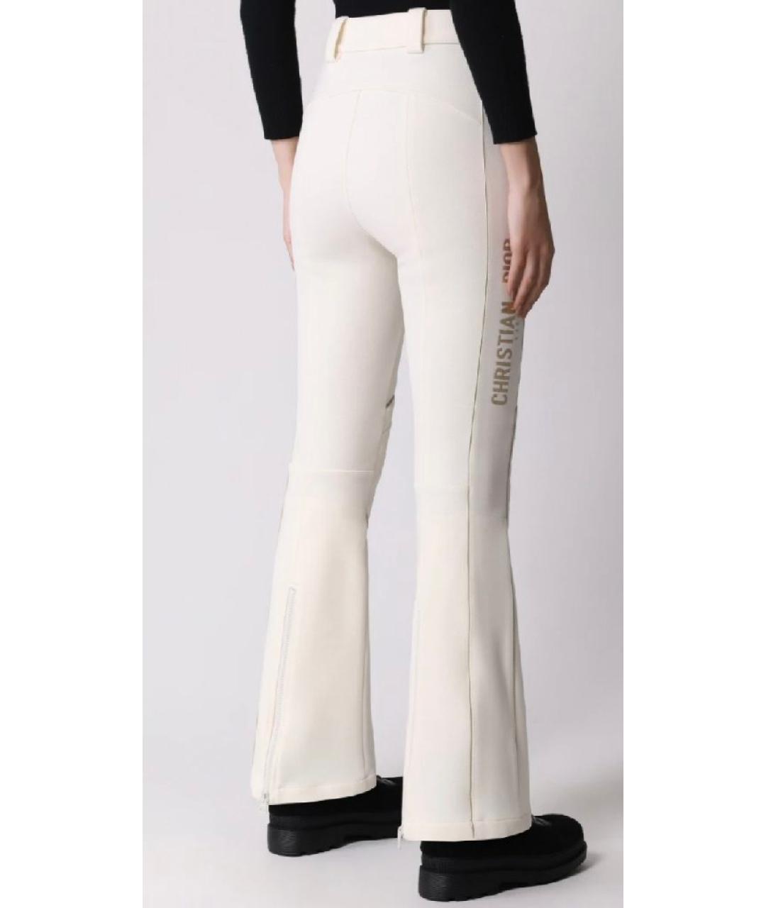 CHRISTIAN DIOR Белые полиэстеровые спортивные брюки и шорты, фото 9