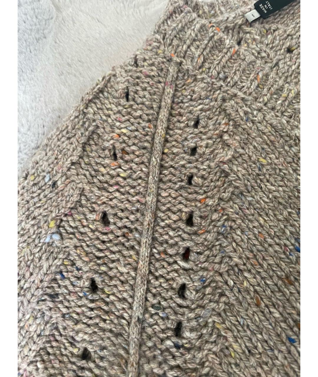 DSQUARED2 Бежевый шерстяной джемпер / свитер, фото 4