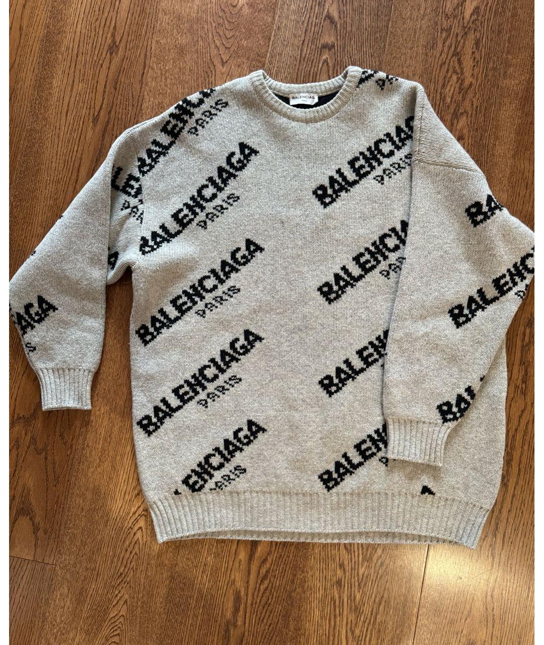BALENCIAGA Серый джемпер / свитер, фото 2
