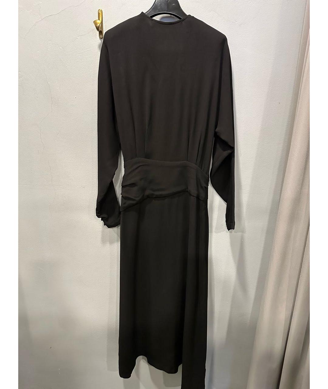 IRO Черное вискозное коктейльное платье, фото 2