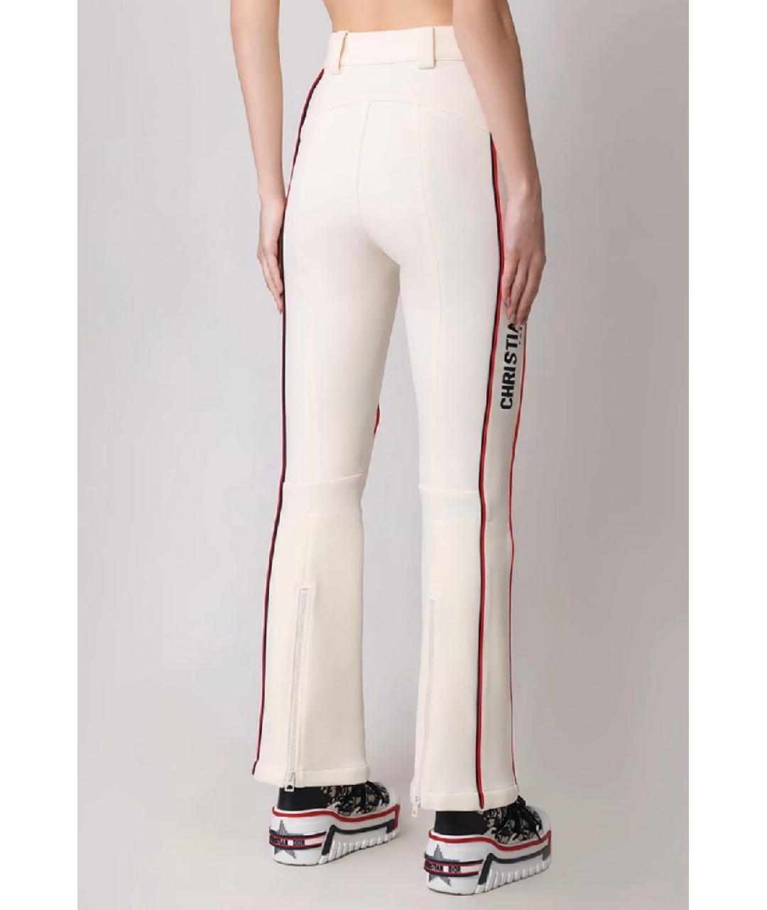 CHRISTIAN DIOR Белые полиэстеровые спортивные брюки и шорты, фото 7